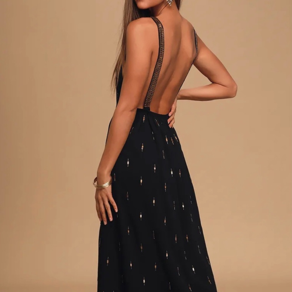 New Adventures Backless Sequin Lulu’s Dress